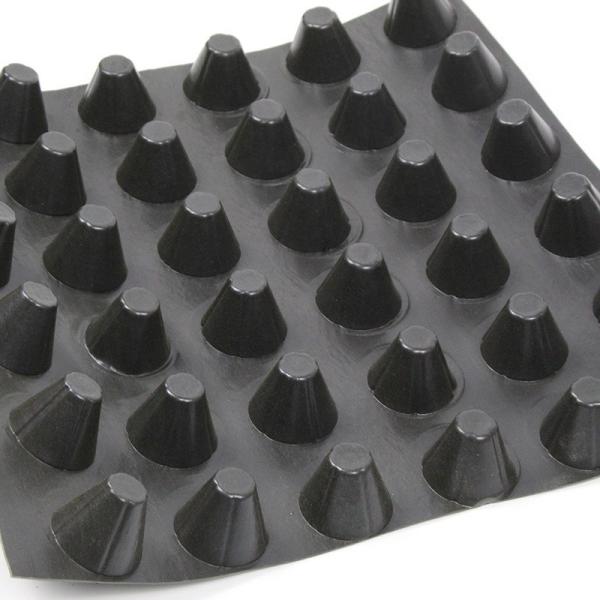 High Density Polyethylene HDPE Drainage Board 4.0mm Thickness For Water Management