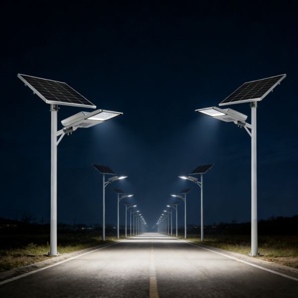 olar Powered Street Light Dusk to Dawn High Brightness LED Lamp for Residential Commercial Outdoor Lighting