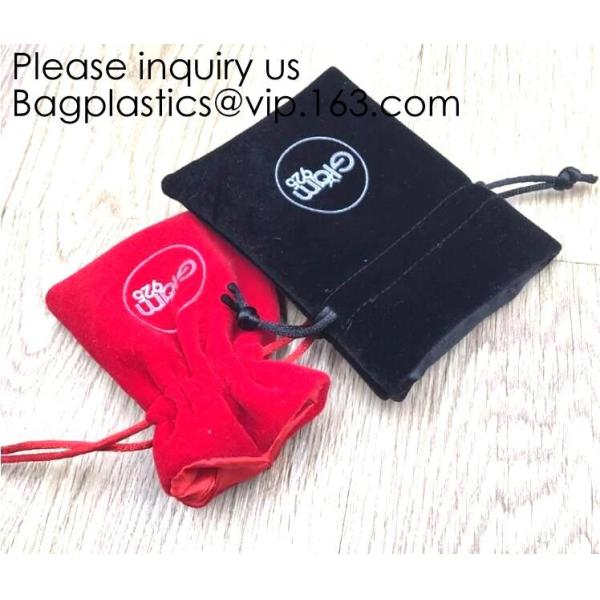 Velvet Jewelry Pouch with Snap Button for Necklaces Bracelet Rings Watch,bracelet, necklace, rings, watch GIFT PACKAGE