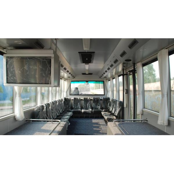 White / Red / Blue 14 Seater Airport Apron Bus Right / Left Hand Drive Bus With PPG Painting