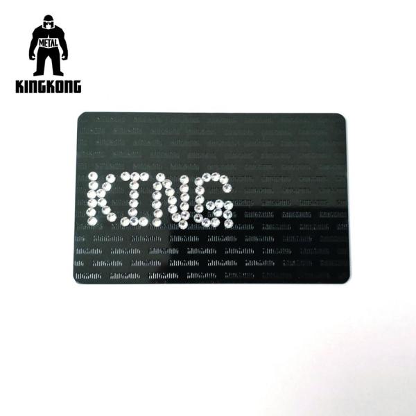 Customized  Metallic Print Business Cards , Silver / Black Metal Etched Business Cards
