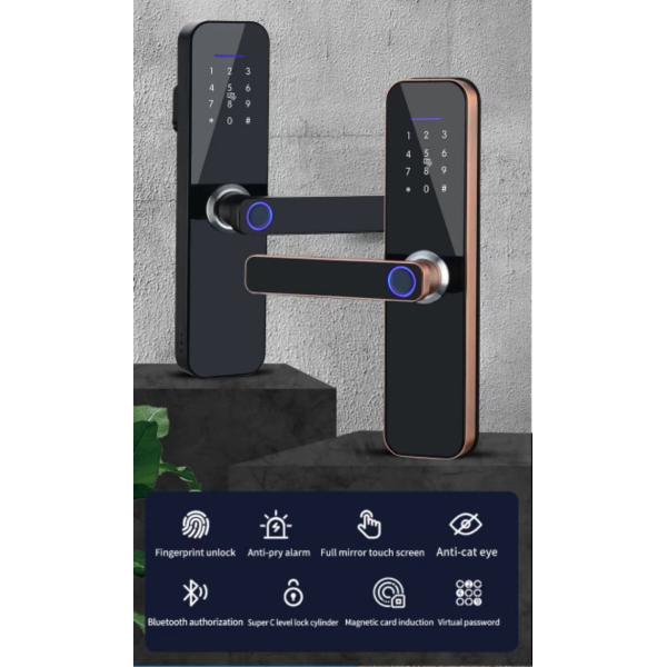 Virtual Password Fingerprint Door Lock Keyless Bluetooth Wifi Biometric Digital