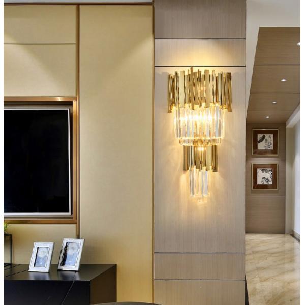 Лампа стены высоты 550mm постмодернистская стеклянная Кристл ширины 350mm для гостиницы