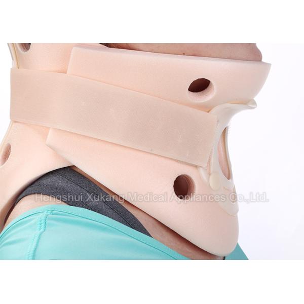 Adult Adjustable Cervical Collar Neck Brace , Pink Color Soft Foam Cervical Collar