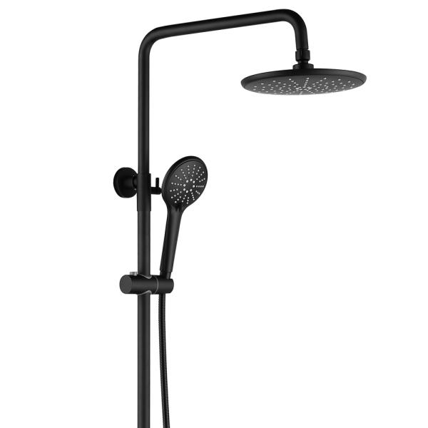 Contemporary Style Bathroom Shower Set with Pure Copper Material and Without Slide Bar