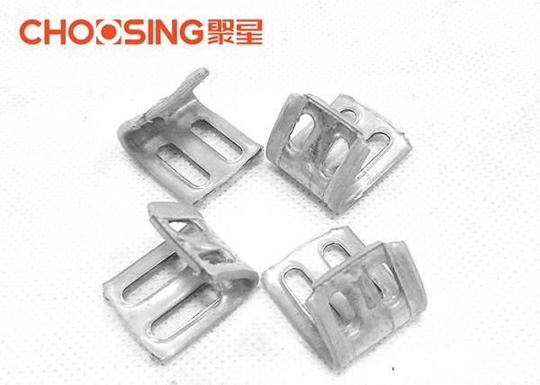 Four Holes Upholstery Spring Clips Heavy Steel Construction For Zig Zag Spring Fastener