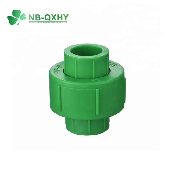 PPR Pipe Fitting Plastic Coupling Green Color Ball Valve Union Pn20 Pn25 for Welding