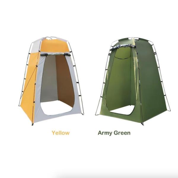 120*120*180CM Cores verdes revestidas de prata Poliéster Pop Up Tenda de privacidade à prova d'água Para Camping Beach Eventos ao ar livre