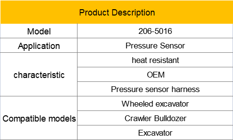 Cat Engine 206-5016 Heavy Equipment Wiring Harness ISO9001