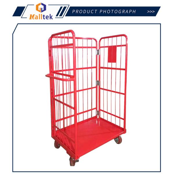 300кг Три стороны складной складной руловой клетки тележки