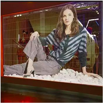 3.9mm Indoor Rental Video Wall Panel , P3.91 Transparent Glass Led Display