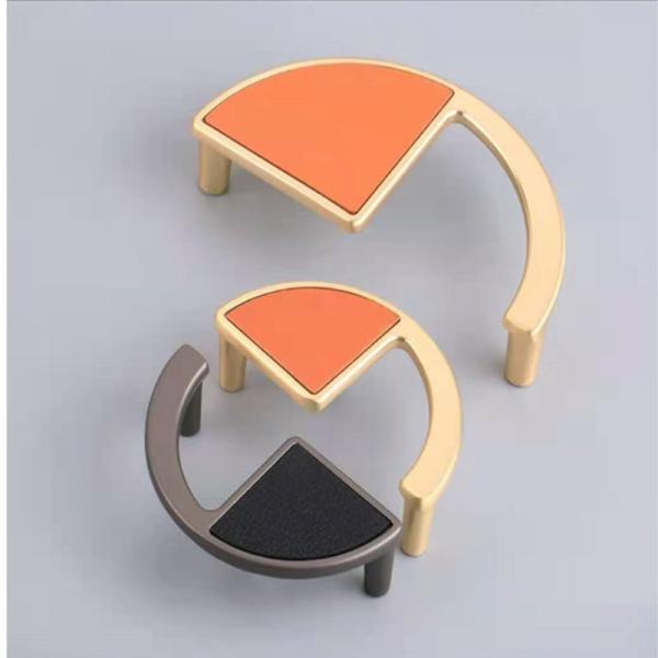 2pcs free shipping Sweden Style Furniture Handle  Kitchen CLeather  Pulls cupboard brown leather handle