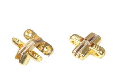 Golden Finished Concealed Door Hinges 180 Degree Opening Angle Wear Resistance