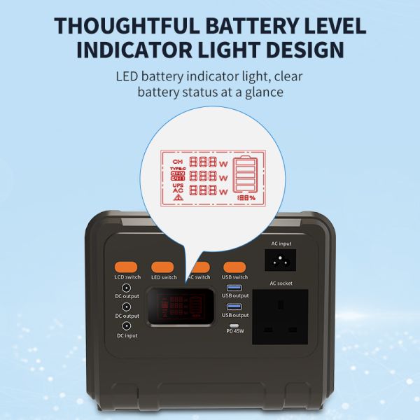 Wholesale Portable Power Station Integrated 300W Solar Energy Generator  Eco Friendly Mobile Power Supply Portable Power Station Manufacturer China Factory Price