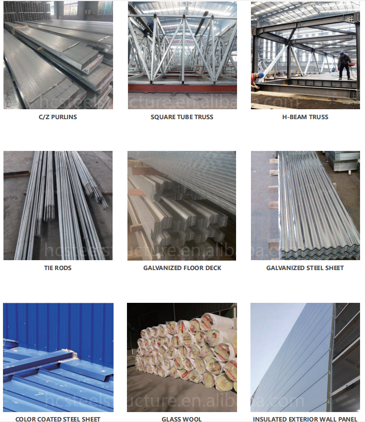 Prefabricated Buildings Workshop Steel Structure Warehouse ISO9001 CE Certificate
