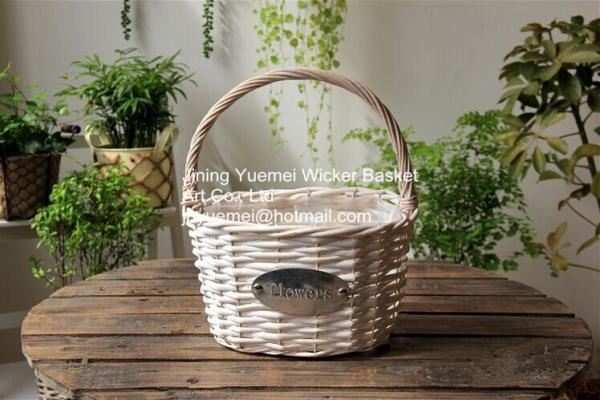 wicker basket manufacturer wicker garden basket willow plant baskets stock fast shipment