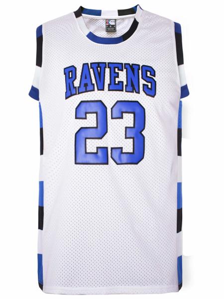 Plus Size Competition Clothing #23 Tree Hill Ravens S-XXXL White Comfortable Soft