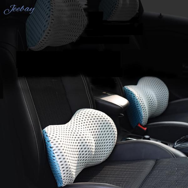 Square 100% Cotton Memory Foam Backrest Neck Pillow for Ergonomics Automobile Seat
