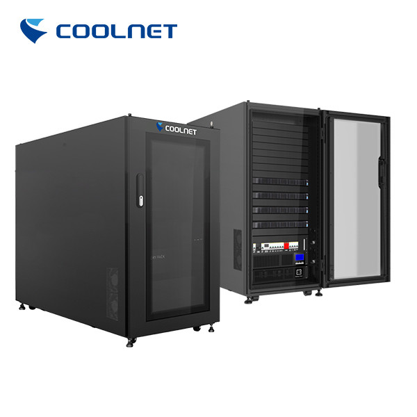 Plug and Play Micro Data Center with Fully Enclosed Cabinet and Precision Cooling System for Edge Computing