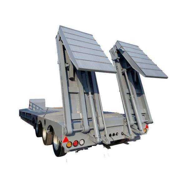 Heavy Truck Boat Trailer 3 Axles 50 Ton Lowbed Semi Trailer for Customized Customer