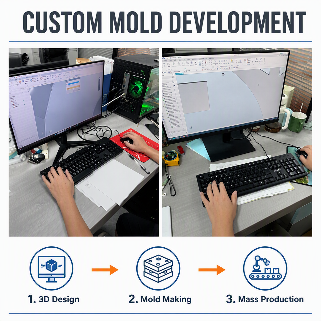 OEM Thick Vacuum Formed AC Control Panel Housing | Heavy Duty Thermoforming Plastic Cover Cutting for HVAC Customized Shapes
