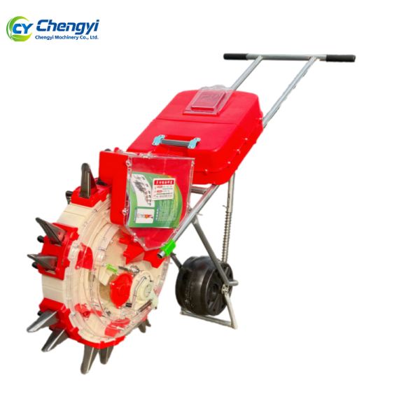 Manual Vegetable Planter Push Seed Sower with Rust-resistant Materials Precision-engineered Seed Plates and Compact Footprint