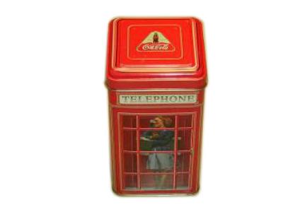 Square Shape Popcorn Gift Cans , Popcorn Tin Can Food Grade Safe Material