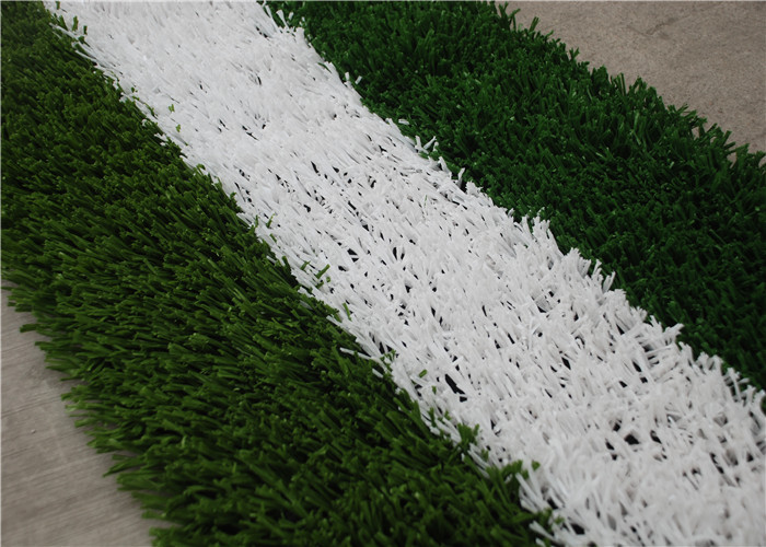 PE + PP Monofilament Turf Artificial Grass For Indoor Or Outdoor Soccer , Football Field