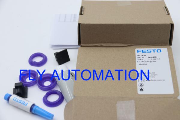 Cilindros pneumáticos do ar DGC-K-25 8002118 que vestem as peças ajustadas