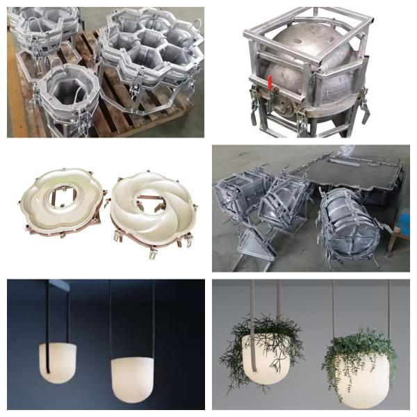 Customized Rotomolding LED Lighting Mould Aluminum Roto Molded Furniture