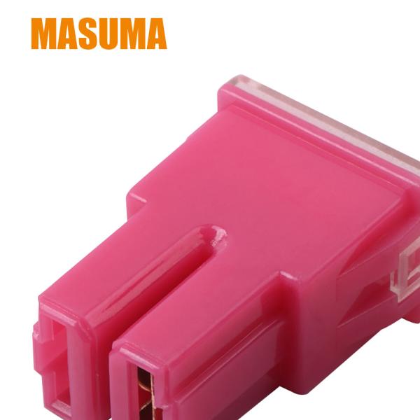 12 pièces MASUMA Système de sécurité automobile Clip Fusible FS-013 30A Rose pour Année Produits Généraux