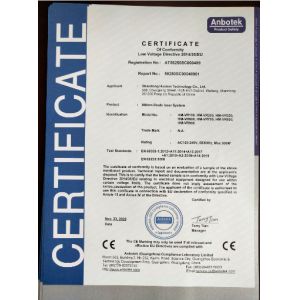 Shandong huamei technology Co., ltd Certifications