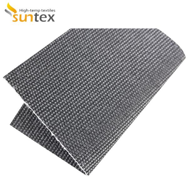 Heavy Duty Welding Protection Blanket High Temperature Fiberglass Fabric 1400g Graphite Coated Fire Proof Fabric