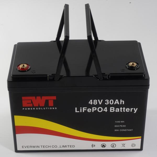 Long Cycle Life Rechargeable 48V 30Ah Lifepo4 Battery Pack For Scooter E-bike Golf Car