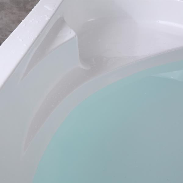 Acrylic Corner Bathtub with Skirt Legs Disassembled Panel Tub Perfect ' Requirements