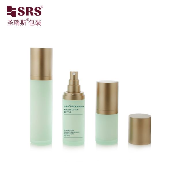 SRS-RS 15ml 30ml 50ml Empty Luxury High End Acrylic Lotion Pump Bottle Cosmetic Serum Packaging Wholesale