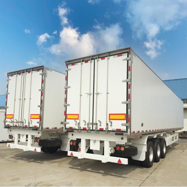 0.295 W/m2 C K Value Refrigerated Semi Truck Trailer for Frozen Meats and Chill Foods