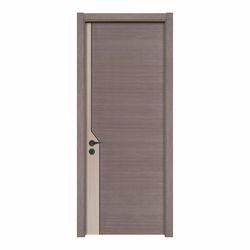 6 Layer HDF Cherry Wood Doors Interior Room Door Crackproof 80mm Width