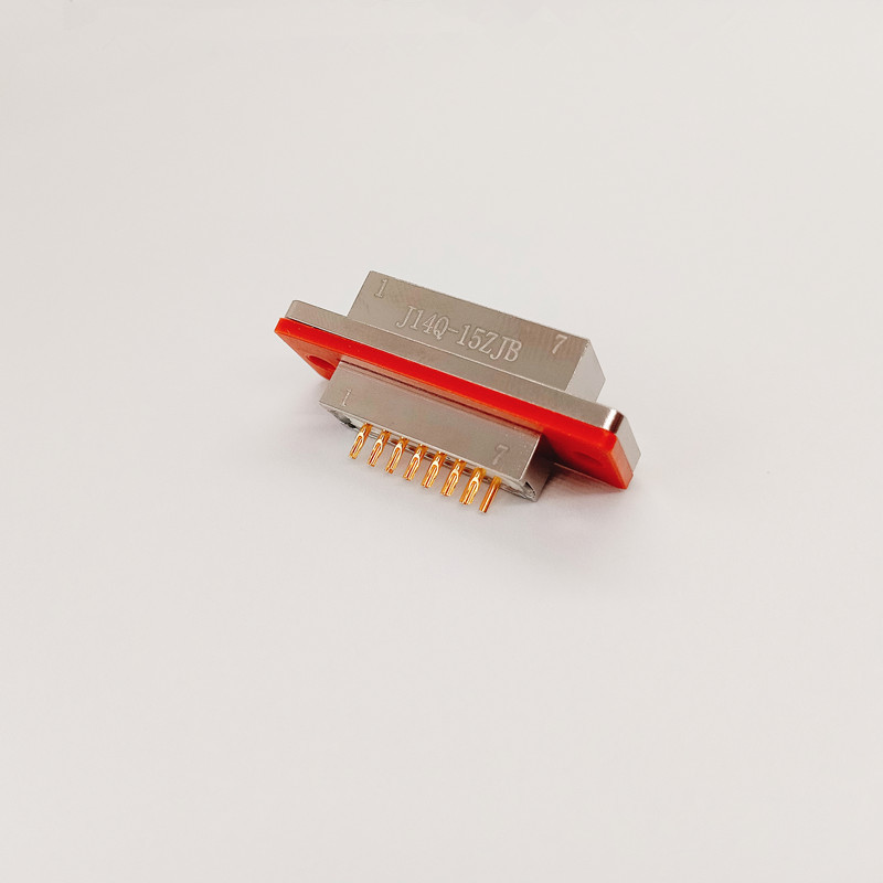 J14Q‑15ZJB 15 Pin Micro Rectangular Connector Screw Lock Panel Mount Receptacle For Avionics Instrument