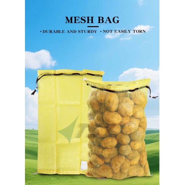 40L 80L Pink Green Firewood Tubular Mesh Bag