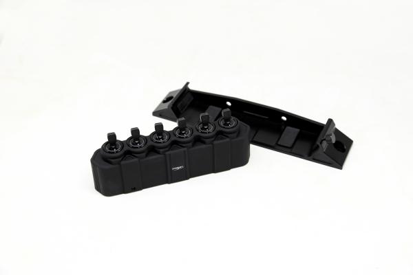 Electrophoresis and Powder Coating 6 Gang Switch Panel for Universal 4x4 Car Work Light