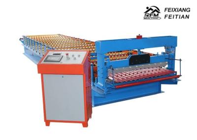 Corrugated / Wave Panel Color Steel Roll Forming Machine For Building Material