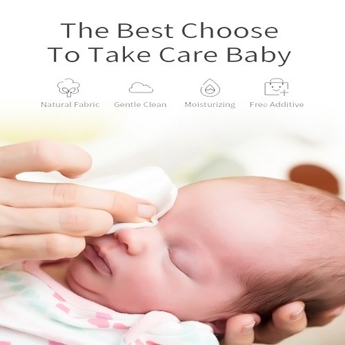 Chemical Free Newborn Baby Wet Wipes Biodegradable Spunlace Rich In Vitamin E