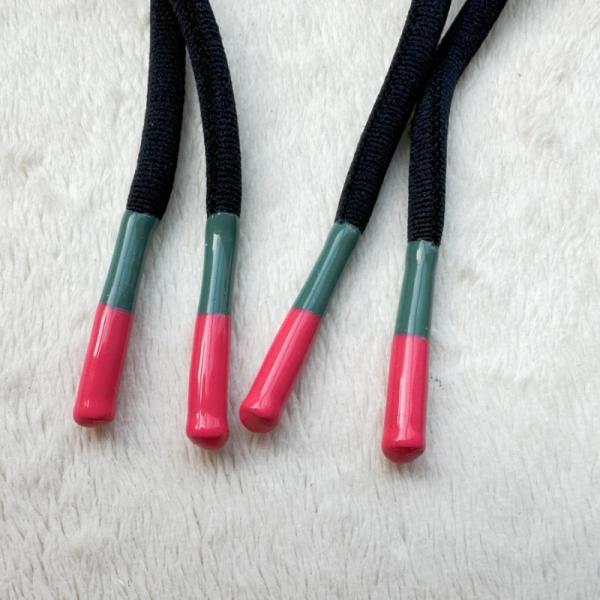 50cm Cordão Hoodie com silicone acabamento revestimento corda de acessórios de vestuário