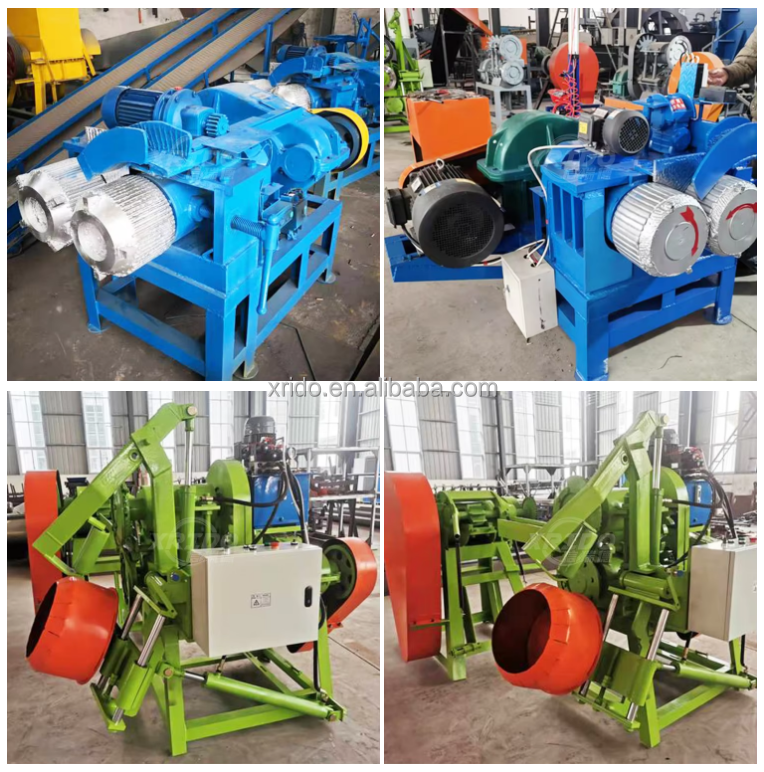 Industrial Automatic Tire Shredder 380V/50HZ with 12 Months Warranty and 2200kg Weight for Waste Tire Recycling