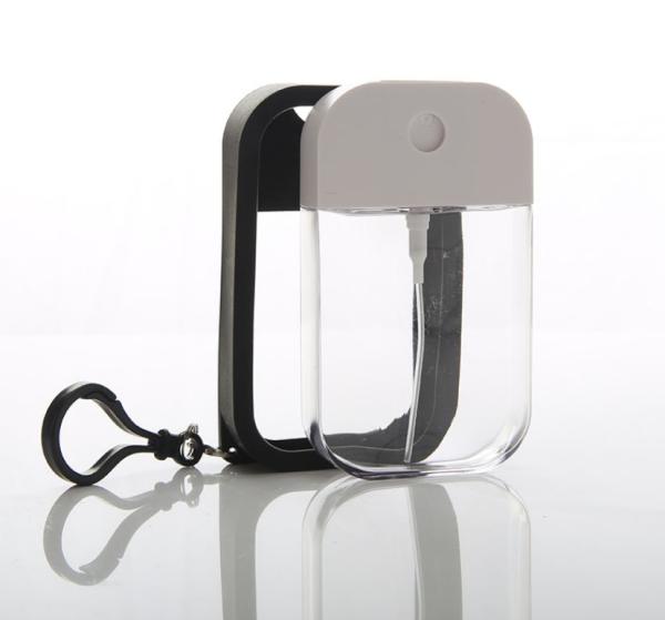 Alcohol Disinfectant Card Type Spray Bottle Mini  Keychain PET 2cm Thick