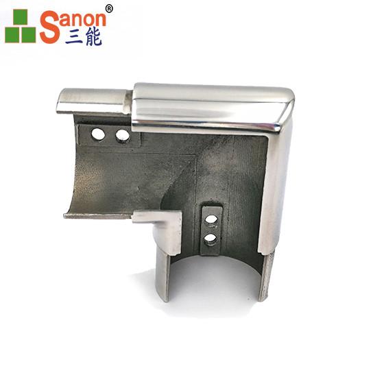 Stainless Steel Customized Handrail Casting Slotted Pipe Connector Railing Fittings