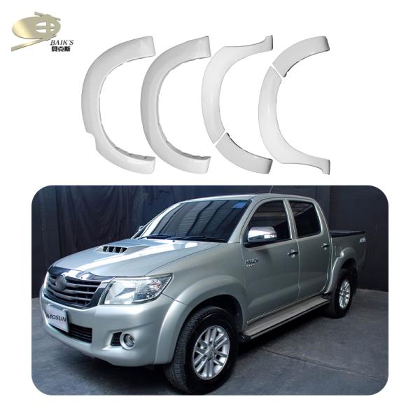 2.5mm Thickness Auto Fender Flares For Toyota Hilux Vigo 2011-2015 Single Cab Wheel Arch