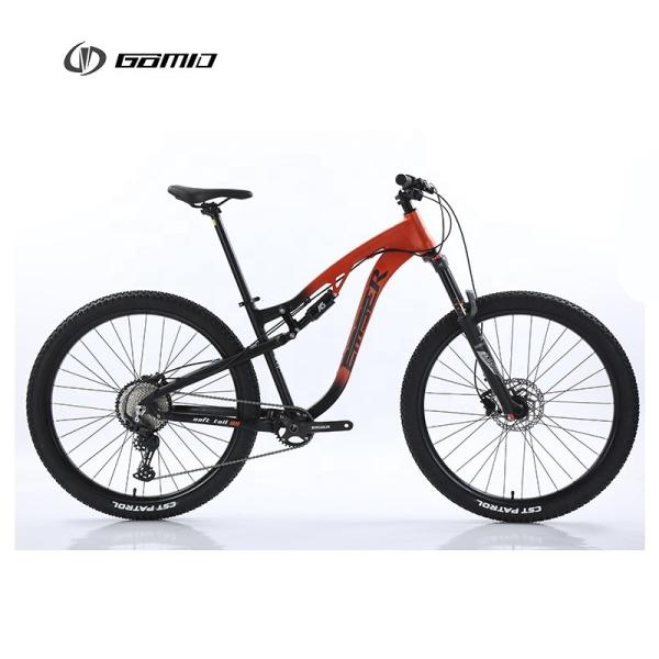 GOMID SHIMANO gear cycle full suspension Trail mountain bike Custom 29 Inches thru axle Bicycle with Travel 140mm 29 Fork