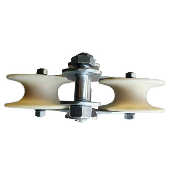 Tiempo de venta caliente Tandem Sheave String Bloque de polea de aluminio para cable de cable de alambre colgando